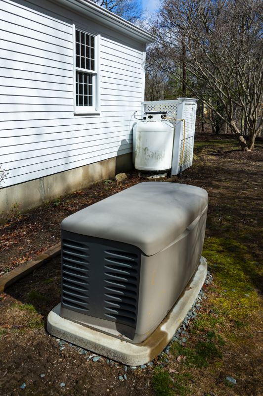 Residential Generator in Backyard